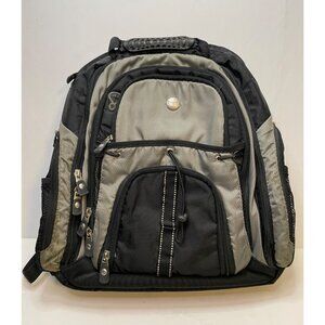 Dell padded laptop backpack 19" x 16" x 6" bag black gray